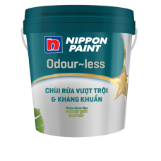 Sơn nội thất Nippon Odour-less Chùi Rửa Vượt Trội và Kháng Khuẩn 5L